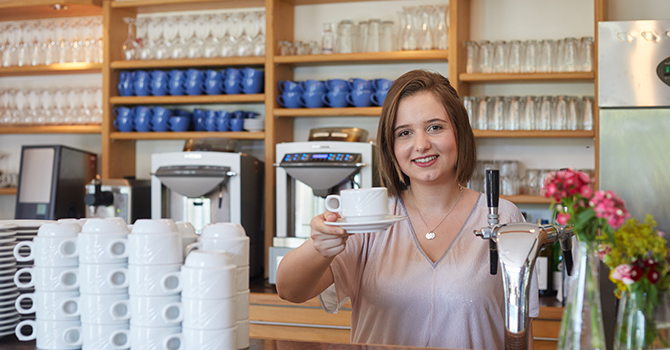 Theke Hofcafe Abtsküche Heiligenhaus